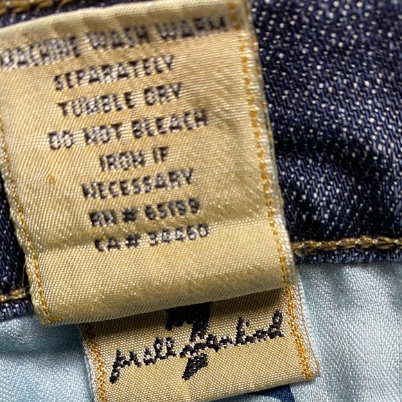 7 For All Mankind Denim Mini Skirt Size 28 - Picture 9 of 9